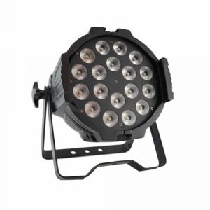 Alquiler de iluminación: Proyector profesional ProLight Par Pro de 270W LED RGB, blanco y ámbar (5-en-1). DMX: 2, 5, 7 u 8 canales.