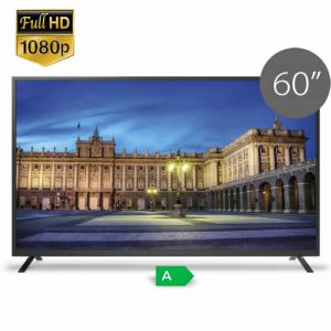 Alquiler de Pantalla LED 60" TD Systems. Resolución: 1920 x 1080 (1080p). Dolby Digital Plus, Pantalla antireflejante. 2 puertos USB y 3 HDMI