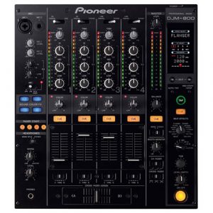 alquiler mesa de mezclas Pioneer DJM-800 de 4 canales con fidelidad sonora de primera clase